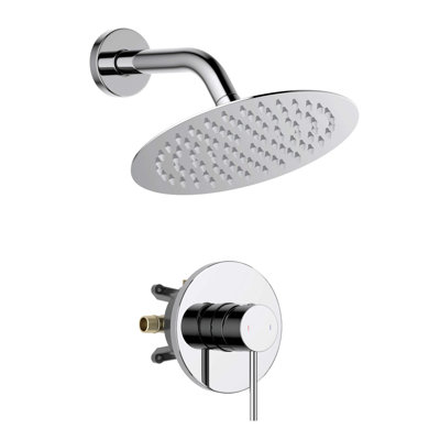 Ensemble complet de robinetterie de douche circulaire à fonction unique et à pression équilibrée