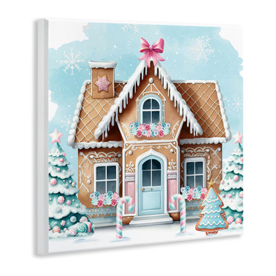 Fancy Gingerbread House Canvas Wall Art by Nicole DeCamp
