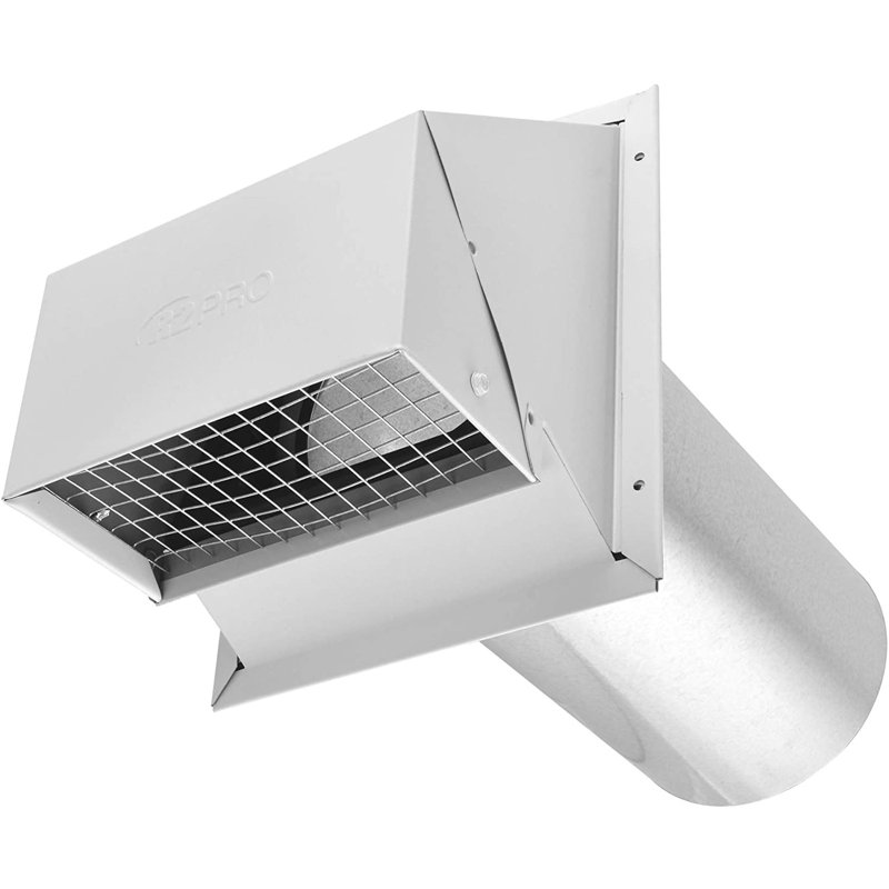 Heavy-Duty Outdoor Universal Washing Machine Vent, White