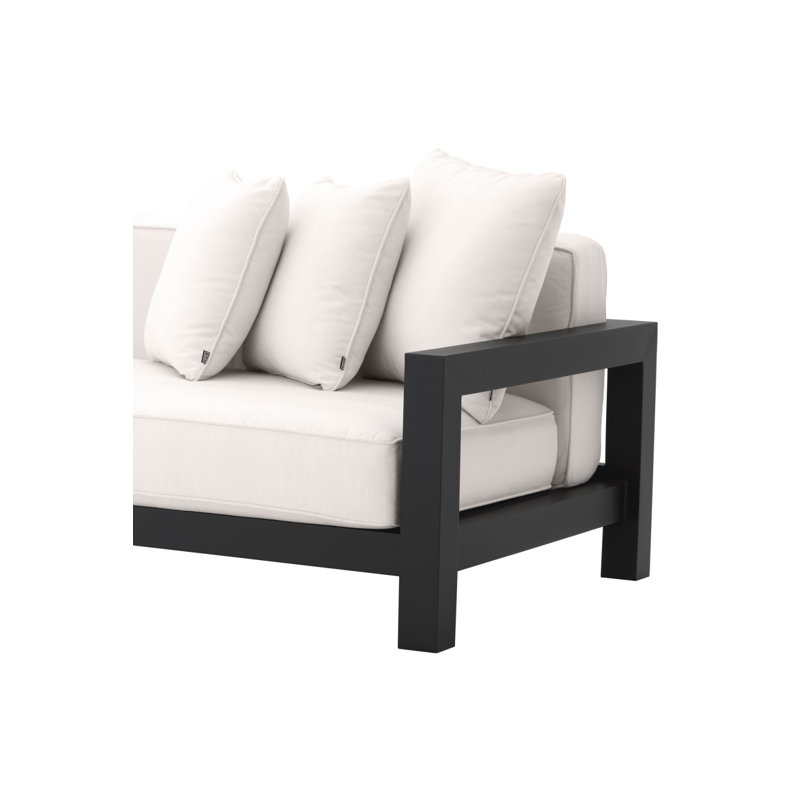Cap-Antibes Outdoor 4 - Seat Patio Sofa, Black