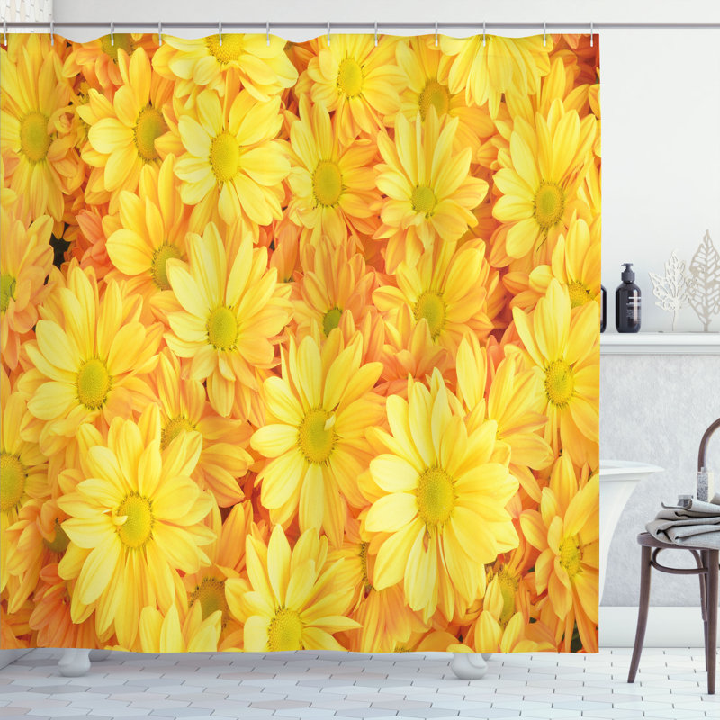 Shower Curtain with Hooks Included, 75"H x 69"W