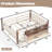 Space-saving Kids Floor Bed With Storage, Solid Wood Design For Home