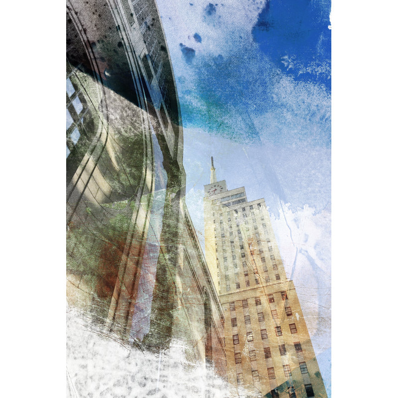 Dallas Architecture I 1 Piece Wall Art on Canvas, 122cm H x 81cm W, Black Floater Framed