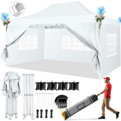 10 x 15' awning with 4 side walls
