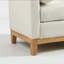 Banc rembourré de 54 po avec coussins