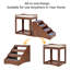 Grand lit superposé pour animaux de compagnie avec marche amovible pour chiens et chats, plate-forme de siège de fenêtre à plusieurs niveaux avec coussin et coussin à gratter pour chat, utilisation à l'intérieur-1734421921-1734421948