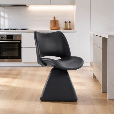 Chaise pivotante rembourrée à haut dossier, siège rembourré confortable et polyvalent Structure robuste et durable Entretien facile Idéal pour la salle à manger, l'îlot de cuisine, le bureau à domicile, le vestiaire de la chambre à coucher
