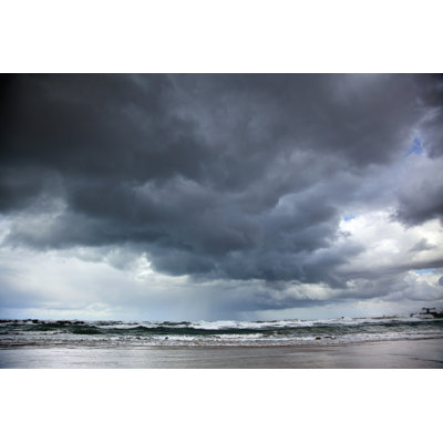Winter Stormy Sea by Eldadcarin - Wrapped Canvas Print