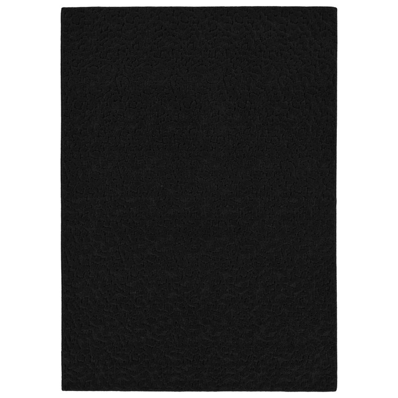 Garland Rug Ivy Large Area Rug Black, Rectangle 5' x 8'