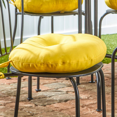 Coussin de chaise de salle à manger d'extérieur rond 15 po Ballera