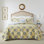 Ensemble de courtepointe réversible en coton jaune Laura Ashley Linley