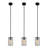 Deiontae 3 - Light Matte Black Cylinder Pendant