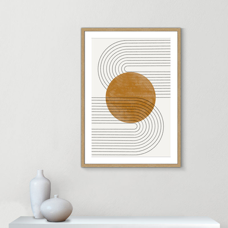Échos courbés par Miuus Studio, L 25,5 po x H 35,5 po, Imprimé mat, Naturel