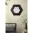 18.5" X 18.5" Hexagon Mirror With Solid Wood Frame, Wall Decor-652289684