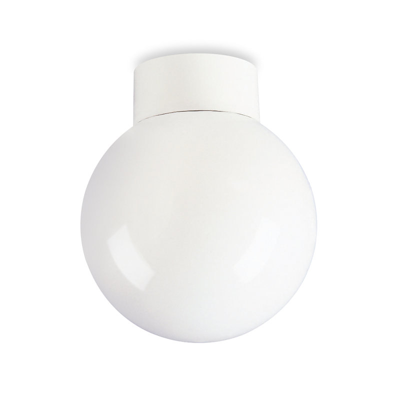 OPAL Glass Semi Flush Mount, 21cm H x 18cm W x 18cm D