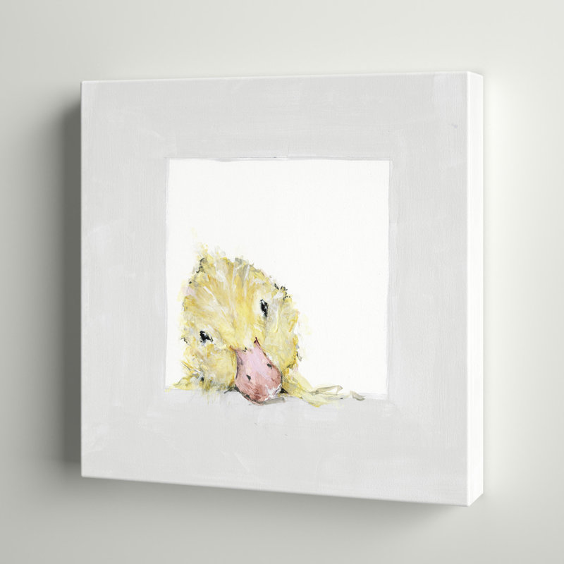 Abel Peeking Duckling Art, Toile tendue, H 12 po x L 12 po x l 1,25 po