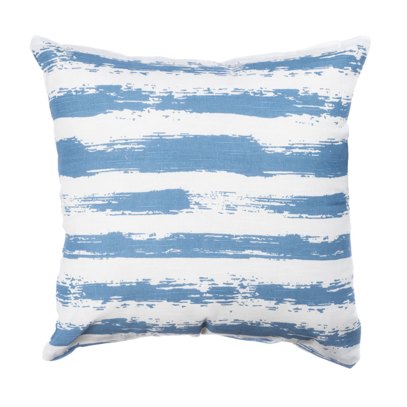 Patinkin Square Cushion Cover, Blue/White/Cream