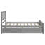 Lit plateforme simple avec deux tiroirs,-843374599