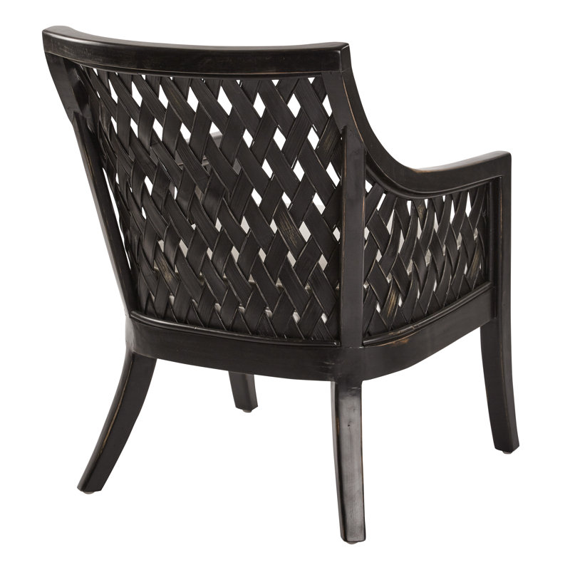 Baumbach Upholstered Armchair, Antique Black