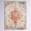Tapis décoratif de style oriental beige / bleu sarcelle Hillsby