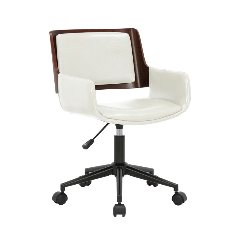 Chaise de bureau Wallach, Blanc