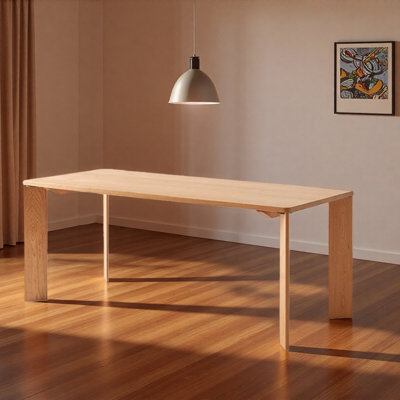Simple And Durable Large Board Cherry Wood Desk