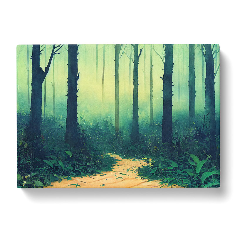 Watercolour Forest Vol.7 - Wrapped Canvas, 50cm H x 76cm W x 3cm D