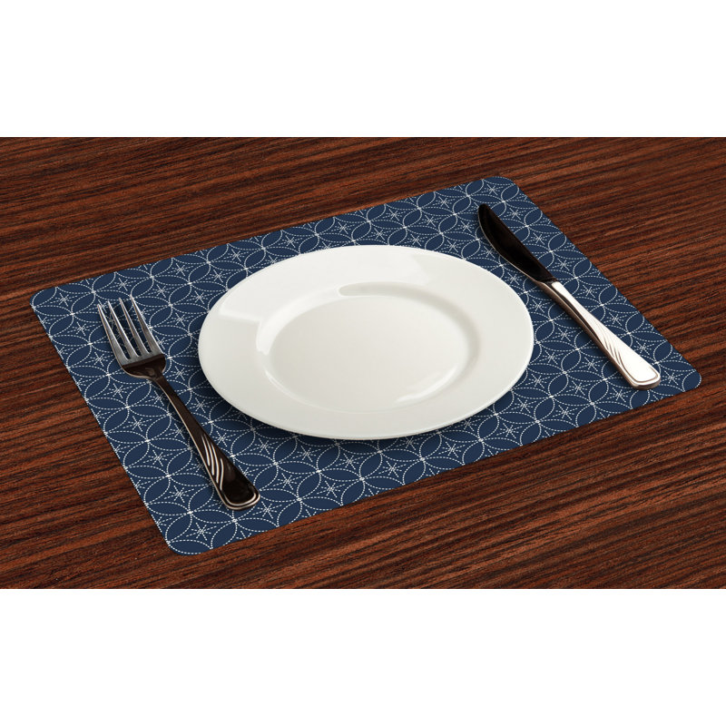 Polyester Geometric Rectangle Placemat