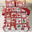 Christmas Cardinal and Poinsettia 3-Piece Coverlet Set-137257646