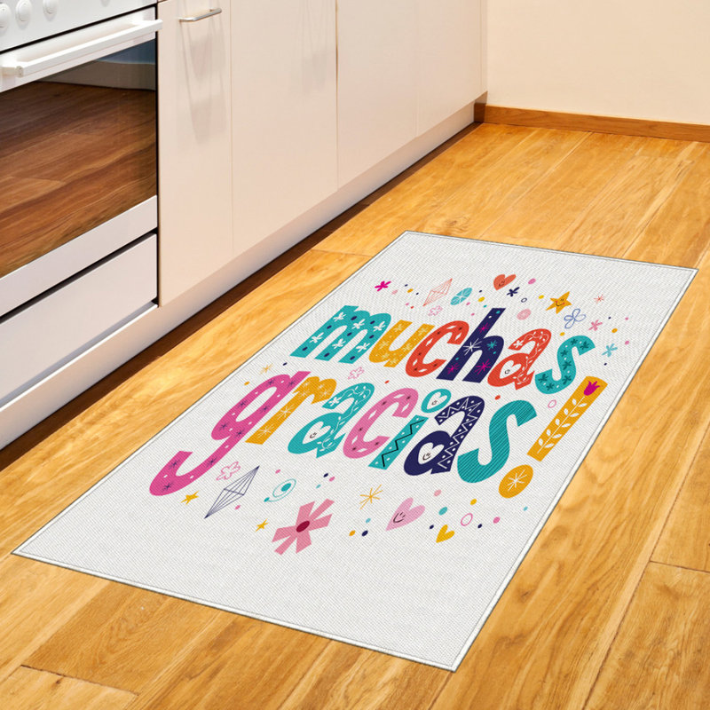 Tapis décoratif mexicain à haute densité en fibres longues, Rectangle 2 pi 7 po x 5 pi