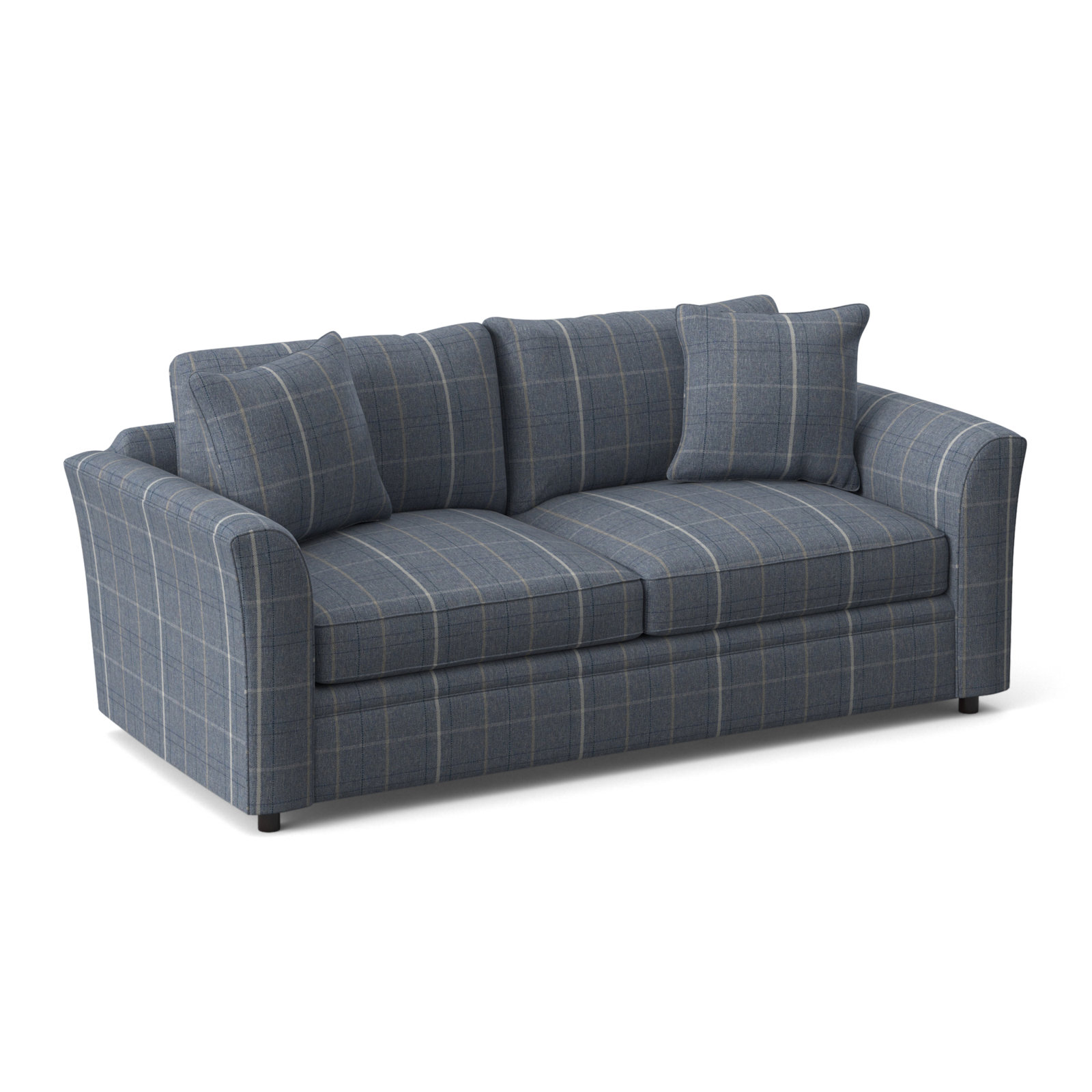 Northfield 85'' Upholstered Sofa, Lapis Plaid; 0126-63