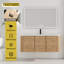 Meuble-lavabo mural simple 48 po avec lavabo en résine