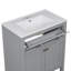Meuble-lavabo moderne de 30 po avec lavabo en céramique, meuble-lavabo simple moderne avec 2 portes et une tablette-265244095