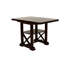 Table de salle à manger moderne en placage de cerisier moderne avec rallonge et tablette inférieure, solution de cuisine, 6 sièges, rangement
