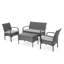 ENSEMBLE DE CHAT 4 PCS CORDOBA KD WICKER