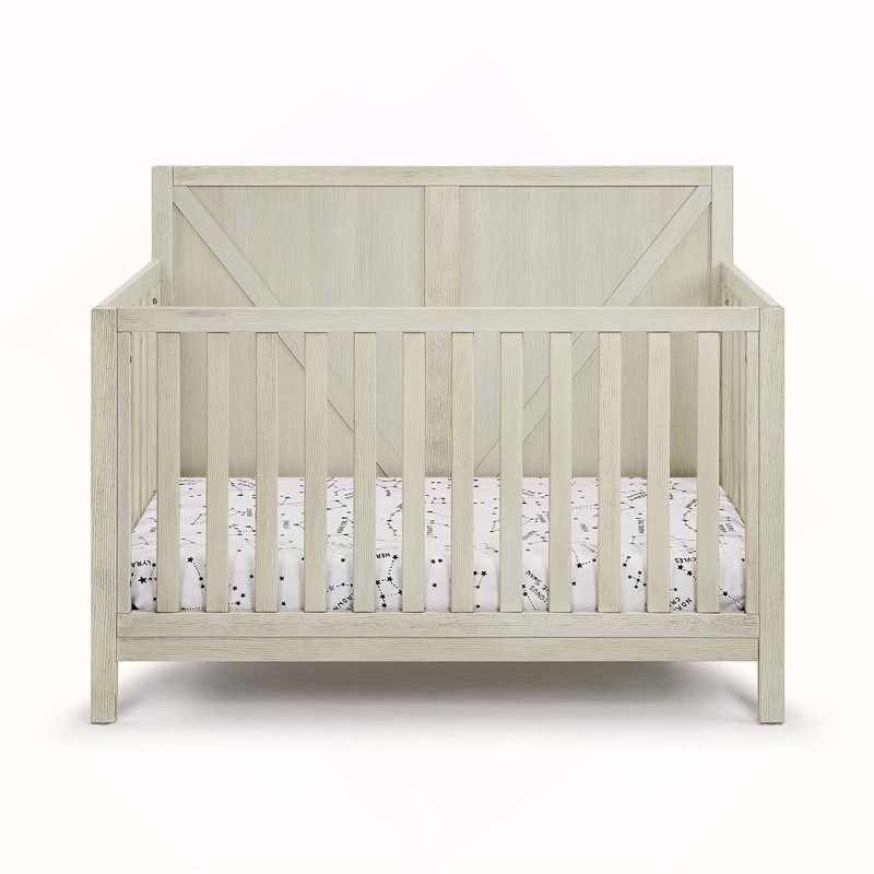 Lit de bébé convertible Barnside 4-en-1 gris délavé