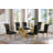 Kennise Glass Top Double Pedestal Dining Set-377858198-377858192-377917782
