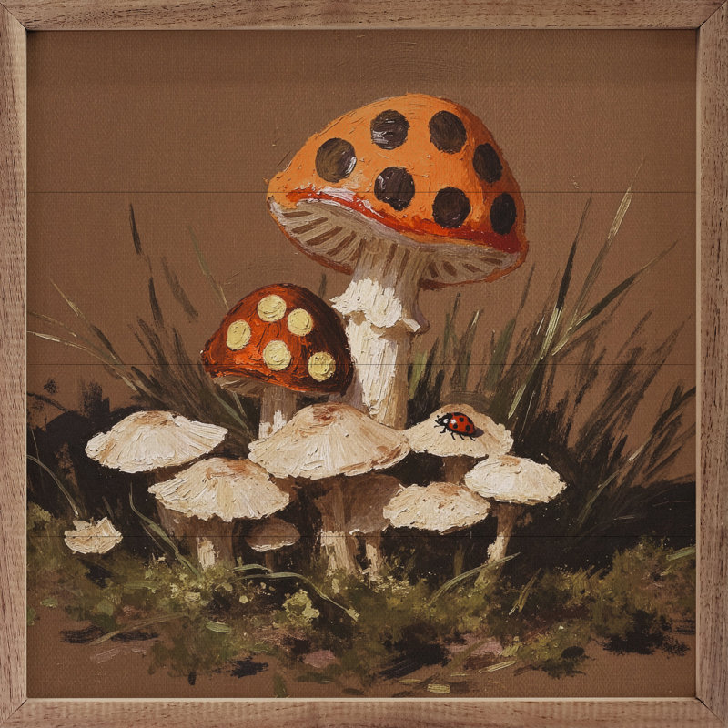 Mushroom Patch, 4" H x 4" W