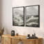 Cresting Waves Dynamic Seascapes in Monocha Nature Wilderness Illustration Rustic Decor-101751926-101751927