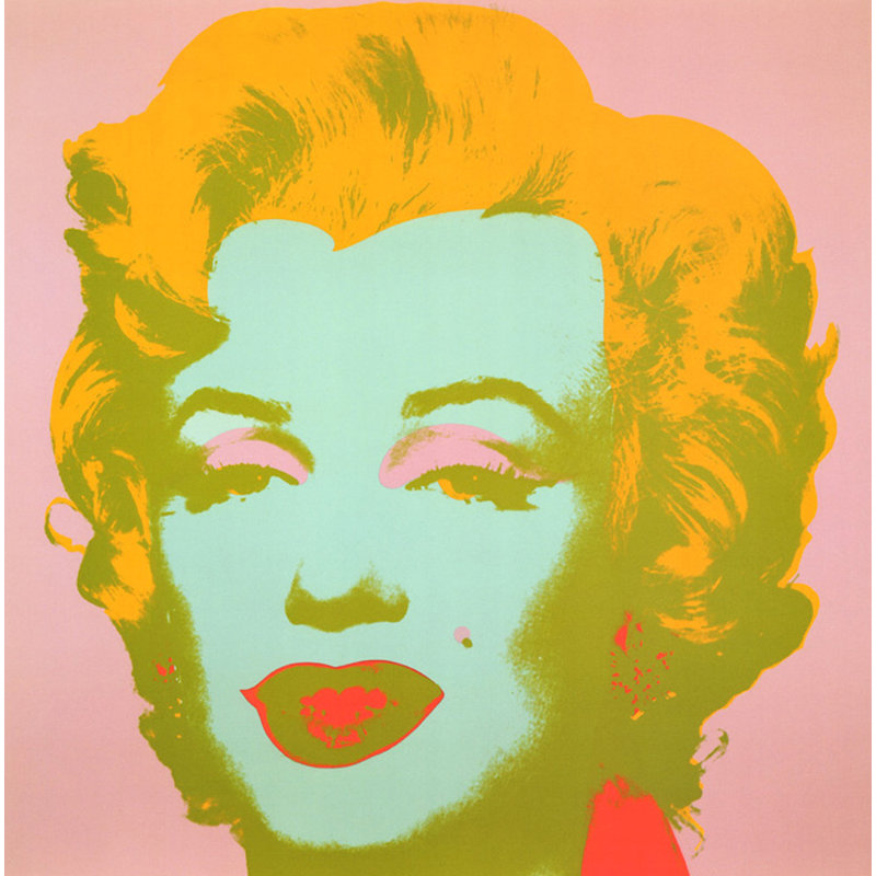 Marilyn Monroe (Marilyn), 1967, Rose pâle, H 20 po x l 20 po
