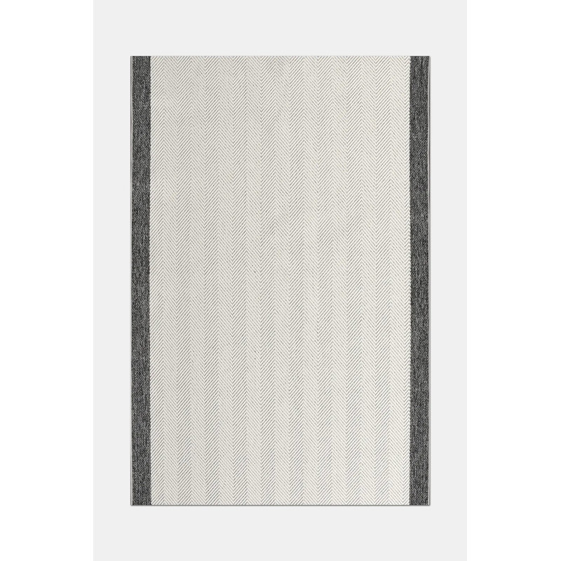 Tapis en polyester moderne antidérapant Hockaday facile à nettoyer, 6,5 pi x 9,5 pi