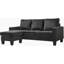 Jessica G0512-SCH Sofa Chaise , BLACK-1776583163