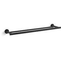 Blaine Modern Matte Black Towel Bars