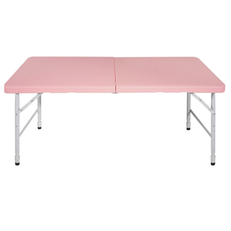 Table pliante portative à poids pliable pour l'intérieur et l'extérieur 135 kg, H 29 po x L 49,21 po x P 24 po, Orange