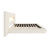 Barlow Modern Linen Blend Upholstered Platform Bed with Oversized Channel-Tufted Headboard, LED Light & USB Charging