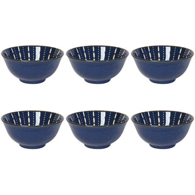 Ensemble de 6 bols estampés 6 pouces