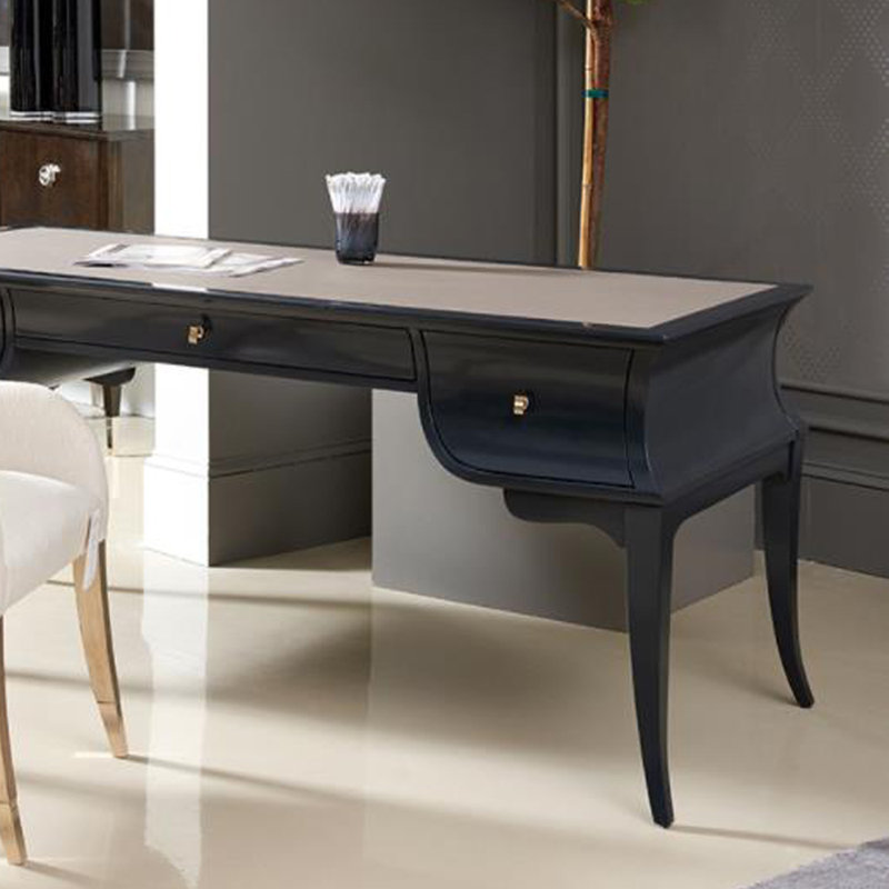 Bureau d'écriture moderne avec rangement à trois tiroirs