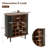 28"W Home Bar Cabinet With Wine Rack-1650822613