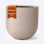 Pot de fleurs Kute Nest Arco 16 po D en fibre de pierre - Taupe-372851661-419836579