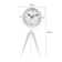 Analogue Battery Tabletop Clock White
